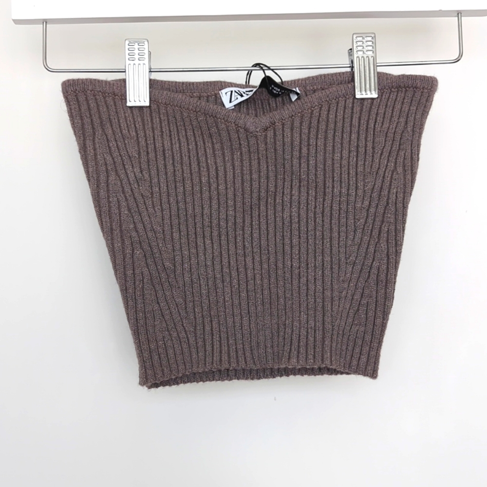 Zara knit sweater bustier S